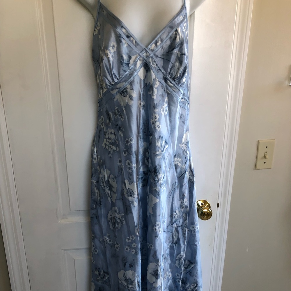 Long satin gown